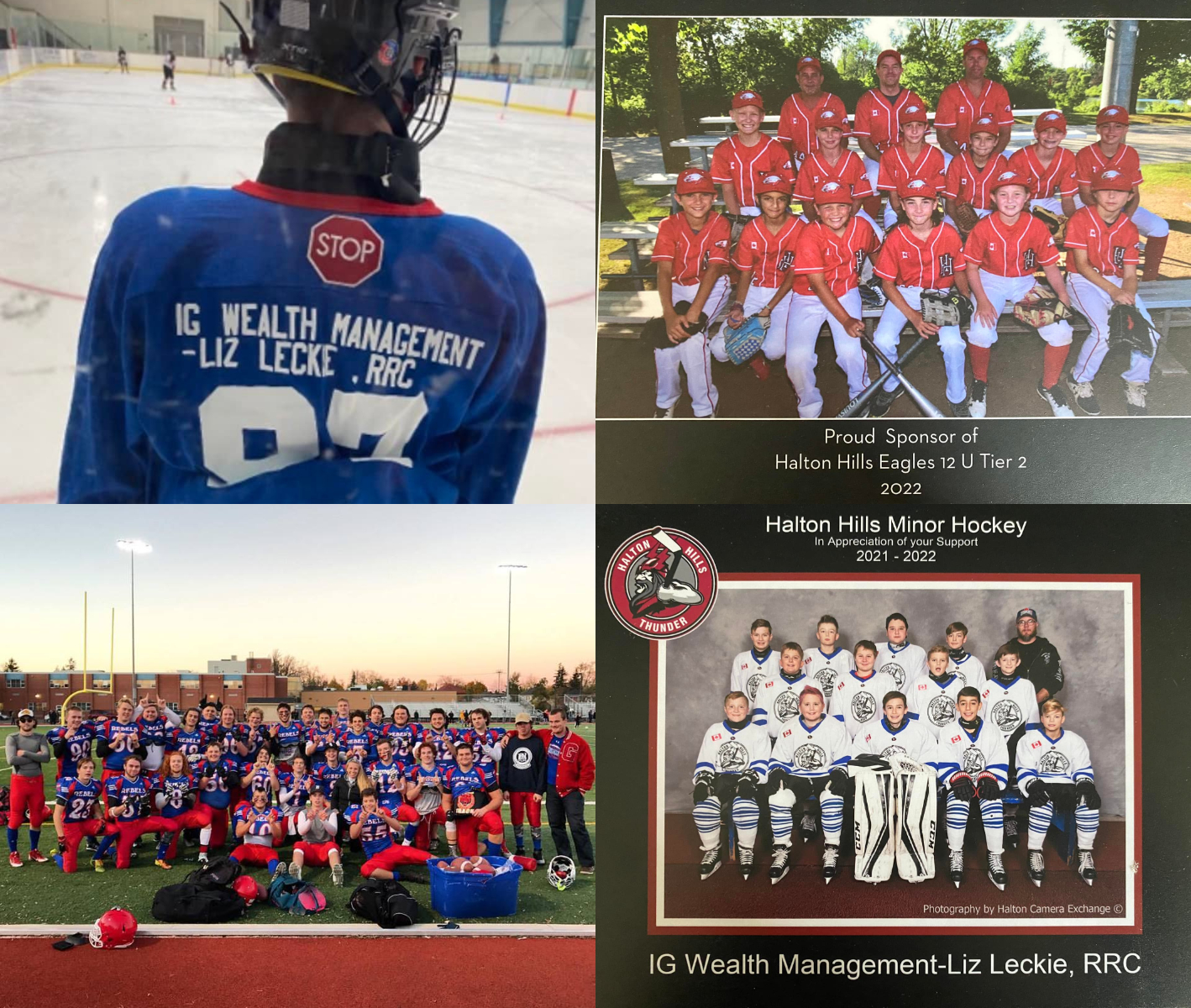 Community sports teams & individual athletes